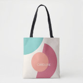 Tote Bag Classy Funky Midsiècle Abstraits cercles Motif (Devant)