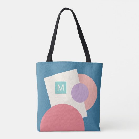 Tote Bag Classy Funky Midsiècle Abstraits cercles Motif (Dos)