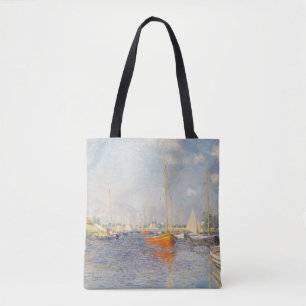 Tote Bag Claude Monet. Bateaux rouges, Argenteuil