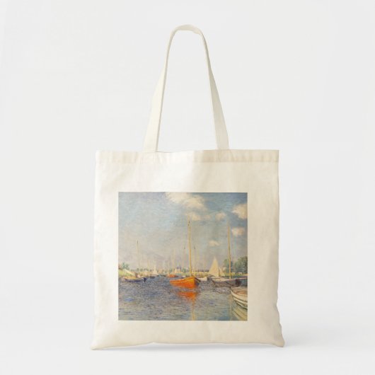 Tote Bag Claude Monet. Bateaux rouges, Argenteuil (Devant)