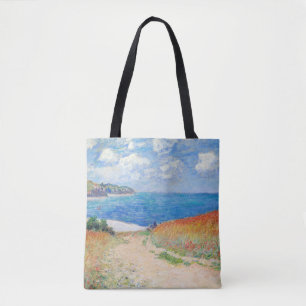 Tote Bag Claude Monet - Chemin dans les champs de blé à Pou
