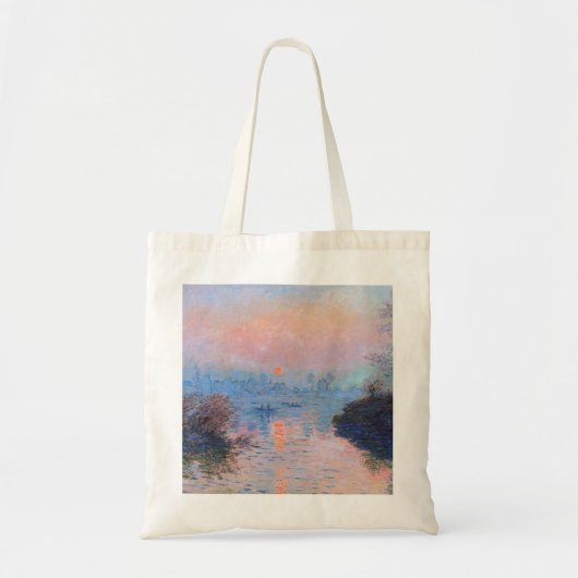 Tote Bag Claude Monet - Coucher Du Soleil Sur La Seine (Devant)