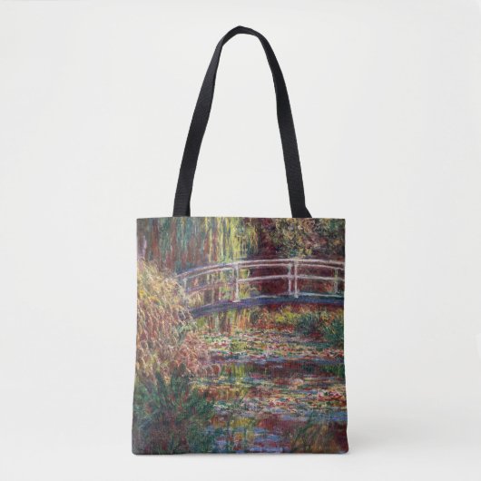 Tote Bag Claude Monet - Eau Lily étang, Harmonie rose (Devant)