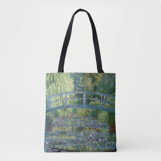 Tote Bag Claude Monet - Eau Lily étang, Harmonie verte (Devant)