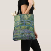 Tote Bag Claude Monet - Eau Lily étang, Harmonie verte (De près)