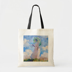 Tote Bag Claude Monet - Femme à l'ombrelle tournée vers la 
