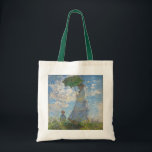 Tote Bag Claude Monet | Femme avec un parasol<br><div class="desc">Femme avec un parasol - Madame Monet et son fils,  1875 (huile sur toile)| par Claude Monet | Lieu de l'art : National Gallery of Art Washington DC| Artiste français | Numéro de collection d'images : XOS741899</div>