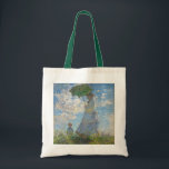 Tote Bag Claude Monet | Femme avec un parasol<br><div class="desc">Femme avec un parasol - Madame Monet et son fils,  1875 (huile sur toile)| par Claude Monet | Lieu de l'art : National Gallery of Art Washington DC| Artiste français | Numéro de collection d'images : XOS741899</div>