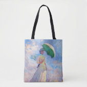 Tote Bag Claude Monet - Femme avec un parasol face à droite (Devant)