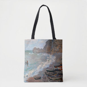 Tote Bag Claude Monet - La plage d'Etretat