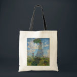 Tote Bag Claude Monet - La Promenade, Femme avec un Parasol<br><div class="desc">La Promenade,  Femme avec un Parasol / Madame Monet et son fils / La Promenade / La Femme a l'ombrelle - Claude Monet,  1875</div>