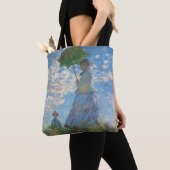 Tote Bag Claude Monet - La Promenade, Femme avec un Parasol (De près)