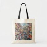 Tote Bag Claude Monet - La Rue Montorgueil - Paris<br><div class="desc">La rue Montorgueil à Paris fete du 30 juin 1878. Par Claude Monet en 1878.</div>