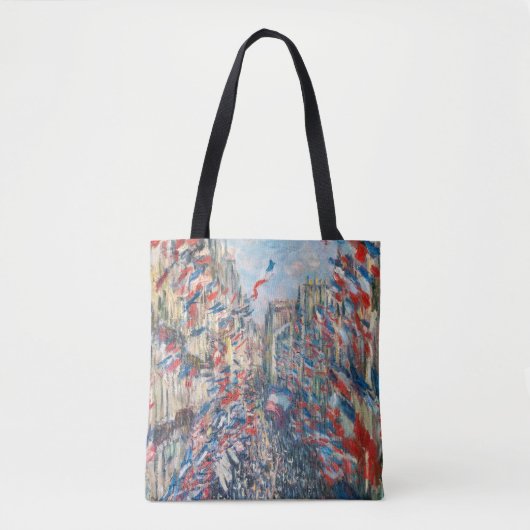 Tote Bag Claude Monet - La Rue Montorgueil - Paris (Devant)