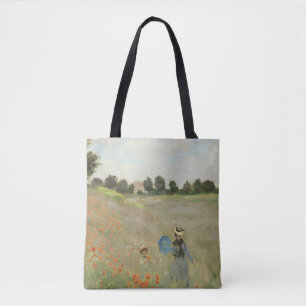 Tote Bag Claude Monet Le Champ de coquelicots près d'Argent