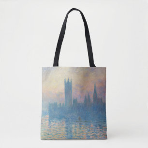 Tote Bag Claude Monet Les maisons du Parlement Coucher de s