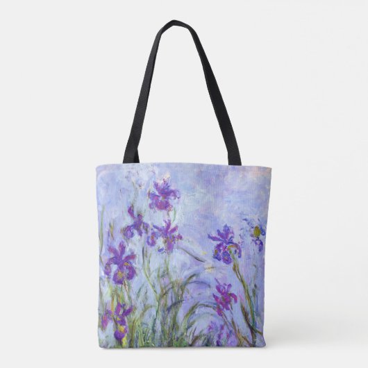 Tote Bag Claude Monet - Lilac Irises / Iris Mauves (Dos)