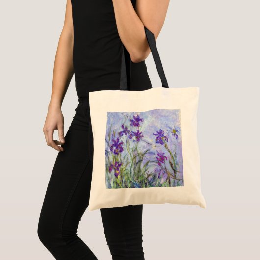Tote Bag Claude Monet - Lilac Irises / Iris Mauves (Devant (produit))