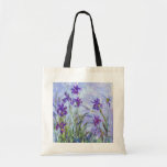 Tote Bag Claude Monet - Lilac Irises / Iris Mauves<br><div class="desc">Lilac Irises / Iris Mauves - Claude Monet,  1914-1917</div>