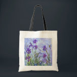 Tote Bag Claude Monet - Lilac Irises / Iris Mauves<br><div class="desc">Lilac Irises / Iris Mauves - Claude Monet,  1914-1917</div>