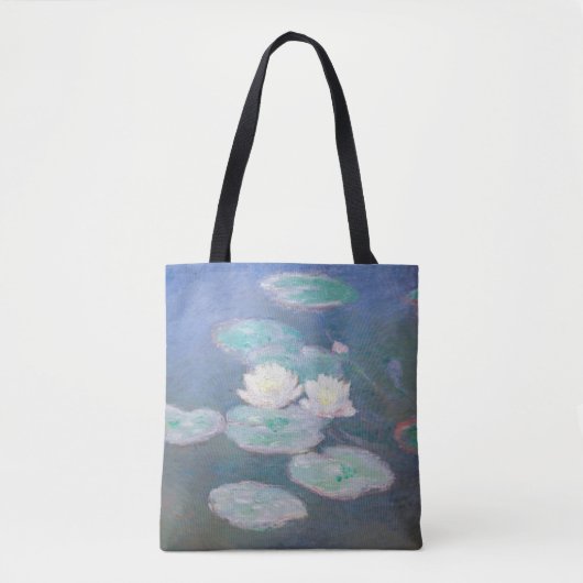 Tote Bag Claude Monet - Lys à eau, effet du soir (Devant)