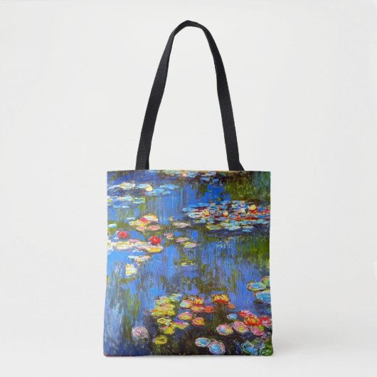 Tote Bag Claude Monet, Lys à eau, Impressionniste (Devant)