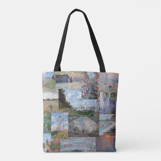 Tote Bag Claude Monet - Patchwork de chefs-d'oeuvre (Dos)
