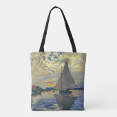 Tote Bag Claude Monet - Voilier au Petit-Gennevilliers (Dos)