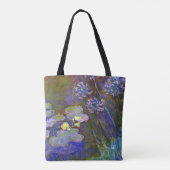 Tote Bag Claude Monet Water Lilies Agapanthus (Dos)