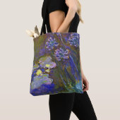 Tote Bag Claude Monet Water Lilies Agapanthus (De près)