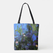 Tote Bag Claude Monet : Water-Lilies, indigo bleu (Dos)