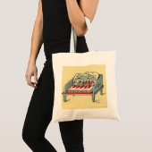 Tote Bag Clavecin actionné par oiseau (Devant (produit))