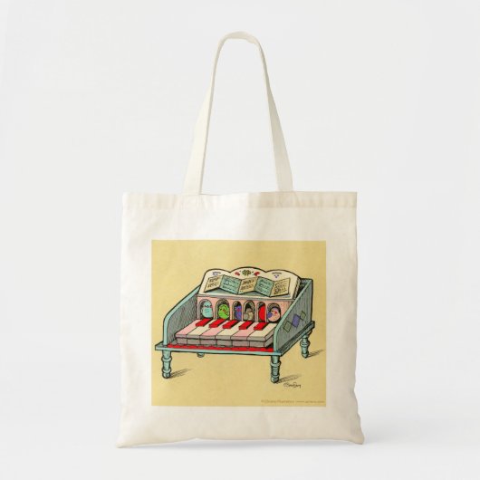Tote Bag Clavecin actionné par oiseau (Devant)