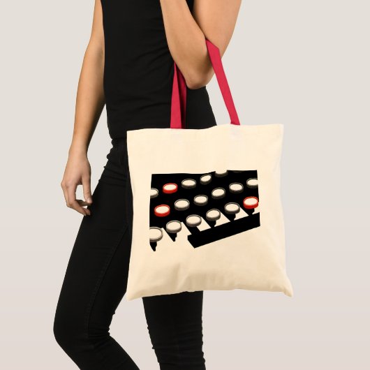 Tote Bag Clavier de machine à écrire ancienne de style rétr (Devant (produit))