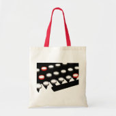 Tote Bag Clavier de machine à écrire ancienne de style rétr (Devant)