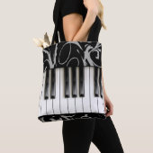 Tote Bag Clavier de piano // Enseignant de piano // Musicie (De près)