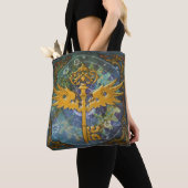 Tote Bag Clé aimantée en Steampunk (De près)