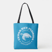 Tote Bag Clé de cèdre (tortue de mer) (Dos)