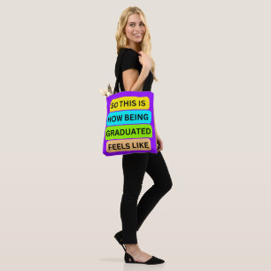 Tote Bag Clé de graduation violet fourre-tout SO_This_IS_HO