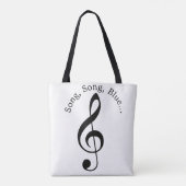 Tote Bag Clé de Sol de ma chanson (Dos)