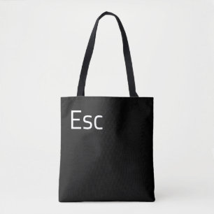 Tote Bag Clé d'ordinateur Esc (Échap)