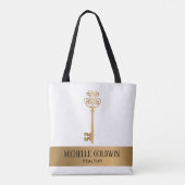Tote Bag Clé immobilière immobilier immobilier (Dos)