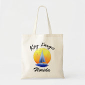 Tote Bag Clé Largo Florida Keys voile (Devant)