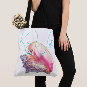 Tote Bag Clé Ouest Florida Coquille conch rose