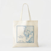 Tote Bag Clearwater Beach Floride Carte Mariage Bienvenue (Devant)