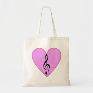 Tote Bag Clef d'o'G de coeur