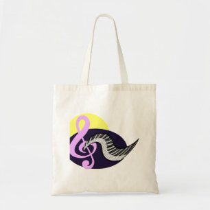 Tote Bag Clef triple avec le graphique de clavier