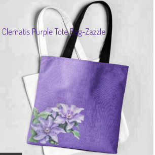 Tote Bag Clematis violet