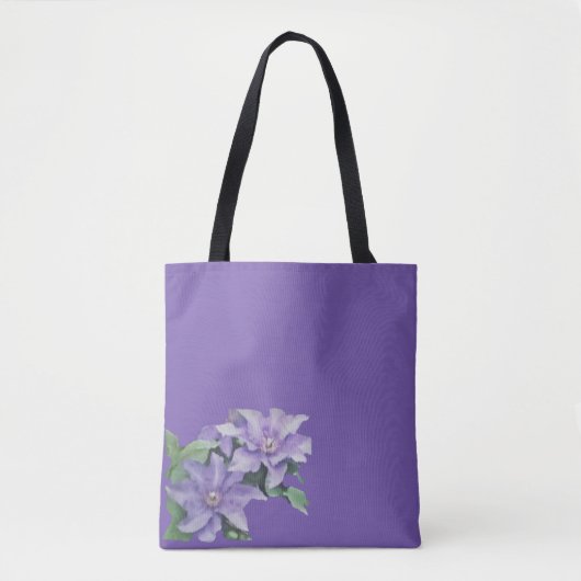 Tote Bag Clematis violet (Devant)