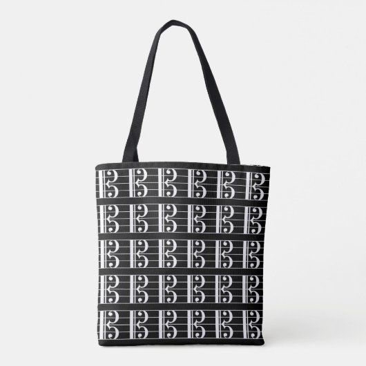 Tote Bag Clés Alto Blanc-Noir (Dos)